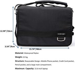 img 3 attached to Scioltoo Briefcases Waterproof Messenger Lightweight Laptop Accessories