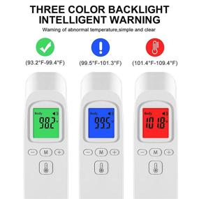 img 1 attached to 🌡️ RW-FTW05 Non-Contact Infrared Digital Thermometer - Accurate Forehead & Ear Thermometer with Fever Alarm for Baby and Adults