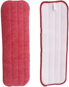 img 3 attached to 🧹 Pack of 3 Red Microfiber Spray Mop Replacement Heads | Detachable & Reusable Refills | Compatible with Bona Floor Care System | Wet & Dry Mops