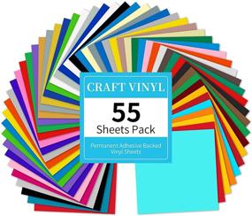 img 4 attached to 🎨 Lya Vinyl 55 Pack: Premium Adhesive Vinyl Sheets for Decor Sticker, Party Decoration, Car Decal - 43 Vibrant Colors for Cutting Machines and Craft Cutters