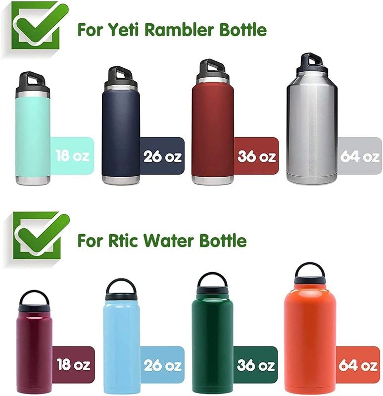 Straw Lid for Yeti Rambler Water Bottle 18 oz,26 oz,36 oz,46 oz,12 oz,64  oz,Straw Cap,Straws and Brush Include