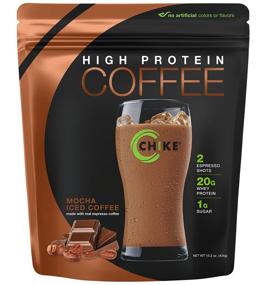 img 4 attached to ☕ Chike Mocha High Protein Iced Coffee: 20g Protein, 2 Shots Espresso, 1g Sugar, Keto & Gluten Free, 14 Servings (15.3oz)