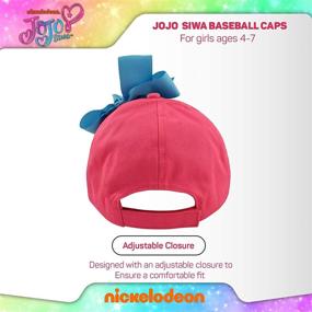 img 1 attached to 🧢 Adorable JoJo Kids Baseball Cap: Nickelodeon Toddler Hat for Girls Ages 4-7