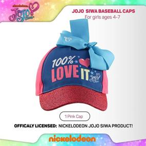 img 2 attached to 🧢 Adorable JoJo Kids Baseball Cap: Nickelodeon Toddler Hat for Girls Ages 4-7