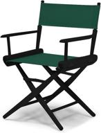 🌲 forest green telescope casual world famous dining height director chair with black frame logo