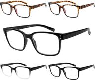 👓 sigvan 5 пакетов очков для чтения с защитой от синего света: удобные игровые очки для мужчин и женщин с пружинными читательскими стеклами логотип