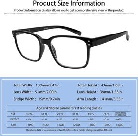 img 3 attached to 👓 SIGVAN 5 Packs Blue Light Blocking Reading Glasses: Comfortable Computer Games Glasses for Men and Women with Spring Hinge Readers