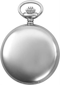 img 2 attached to Gotham Silver Tone Polished Covered GWC15042SP: Sleek Elegance for Every Occasion