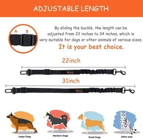 img 2 attached to Secure Your Dog During Car Travel with the Adjustable Dog Seatbelt - Paawsafe Pet Dog Seat Belt, 2+1 Packs