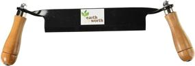 img 1 attached to 🪓 Earth Worth Straight Draw Shave Tool 8 Inch - 1946 Black Model 83-DT5223