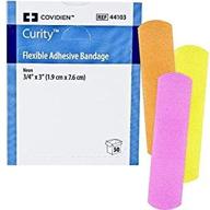 🩹 covidien curity flexible neon bandage 3/4"x3" 50/bx logo