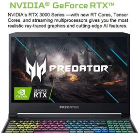 img 2 attached to 💻 Acer Predator Helios 300 Gaming Laptop, i7-10750H, RTX 3060 Laptop GPU, 15.6" Full HD 144Hz 3ms IPS Display, 16GB DDR4, 512GB NVMe SSD, WiFi 6, RGB Keyboard, PH315-53-71HN