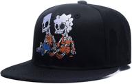 quanhaigou skull skeleton baseball cap - unisex solid flat bill snapback hat with adjustable fit logo