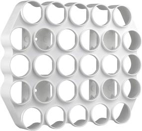 img 4 attached to Optimization-Enhanced: Storage Theory Peel and Stick Café Wall Caddy - 28 Capacity Single Serve Coffee or Tea Pod Wall Display in White Color