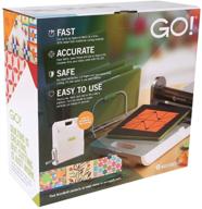 🔪 enhanced accuquilt go! fabric cutter starter set: go! fabric cutter, value fabric cutting die, 6” x 12” cutting mat, 20 pg pattern book, die pick logo