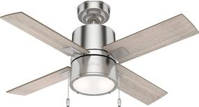 img 1 attached to ✨ Hunter 53432 Beck Ceiling Fan - 42", Brushed Nickel Finish