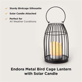 img 1 attached to Decorative Solar Candle Lantern Waterproof