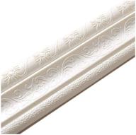🏢 cozylkx 90"x 3" self adhesive flexible foam molding trim: enhance home, office, hotel décor with 3d sticky wall lines border in white logo