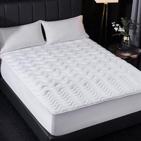 img 4 attached to 🌬️ Breathe Easy with Atarashi Firm Bamboo Charcoal Infused Mattress Topper for Ultimate Pressure Relief and Premium Support