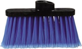 img 4 attached to 🧹 Carlisle 3685314 Wide Duo Sweep Flagged Warehouse Broom Head - 4" Trim x 13" Width Bristle - 7" Length - Blue (Pack of 12) - Polypropylene Bristles