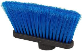 img 3 attached to 🧹 Carlisle 3685314 Wide Duo Sweep Flagged Warehouse Broom Head - 4" Trim x 13" Width Bristle - 7" Length - Blue (Pack of 12) - Polypropylene Bristles