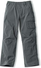 img 4 attached to 👖 Boys' Clothing: Adventure Convertible Stretch Trousers by CQR