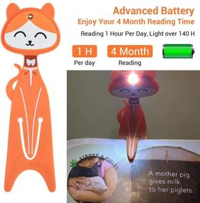 img 2 attached to 📚 Enhanced Book Light for Extended Nighttime Reading: Clip-on LED Lamp with Long Battery Life, Doubles as Bookmark - Perfect Kids' Gift for Stocking Stuffers, Christmas, and Birthdays