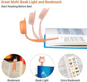 img 1 attached to 📚 Enhanced Book Light for Extended Nighttime Reading: Clip-on LED Lamp with Long Battery Life, Doubles as Bookmark - Perfect Kids' Gift for Stocking Stuffers, Christmas, and Birthdays