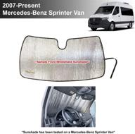 🌞 yellopro custom fit windshield sunshade for mercedes-benz sprinter, freightliner cargo crew passenger motorhome - years 2007-2021 logo