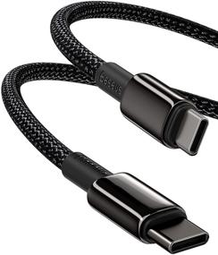 img 4 attached to ⚡ Baseus 100W PD USB C-кабель - кабель быстрой зарядки для Samsung S21, iPad Pro, MacBook Pro, Google Pixel и других устройств (6,6 футов)