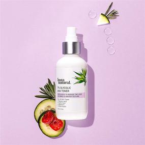 img 2 attached to Glycolic Acid Toner 7% with Vitamin C - Pore Minimizer, Blackhead & Brightening Treatment - AHA Exfoliating Astringent - Hydrating Glow Tonic for Face - Lactic Acid, Alpha Hydroxy Acid