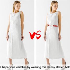 img 2 attached to 👗 EAONE Fashion Stretch Elastic Dresses: Elevate Your Style with Women's Accessories and Belts