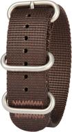 🕐 bertucci b166 defender brown nylon watch logo