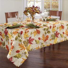 img 4 attached to Elrene Fashions Autumn Printed Tablecloth