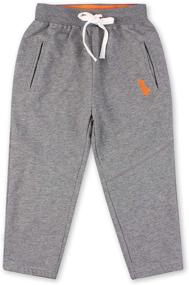 img 4 attached to Peecabe Adjustable Embroidery Sweatpants Drawstring Boys' Clothing and Pants