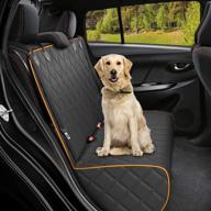 🐶 protective & waterproof bench dog car seat cover for back seat - ideal for cars, trucks & suvs logo