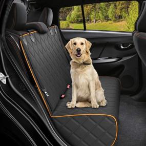 img 4 attached to 🐶 Protective & Waterproof Bench Dog Car Seat Cover for Back Seat - Ideal for Cars, Trucks & SUVs