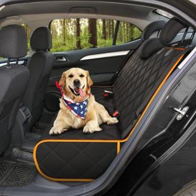 img 2 attached to 🐶 Protective & Waterproof Bench Dog Car Seat Cover for Back Seat - Ideal for Cars, Trucks & SUVs