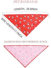 img 3 attached to 🐾 Halloween Dog Bandanas and Christmas Dog Bibs-4 Pack, Triangle Pet Scarfs Neckerchief Pet Costume Accessories for Dogs, Cats, and Pets - Washable & Decorative