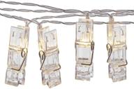 sterno home gl42589 led clip string lights, 10', warm white cord - battery-operated logo
