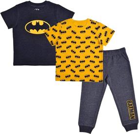 img 4 attached to BATMAN Warner Jogger Sleeve Shirts Boys' Clothing