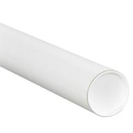 efficient aviditi p3026w white mailing tubes for secure packaging logo