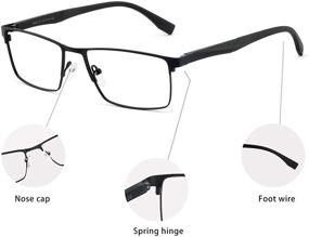 img 1 attached to 👓 OCCI CHIARI Men's Blue Light Blocking Reading Glasses: Available in Various Magnifications (1.0-6.0)