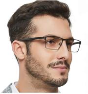 👓 occi chiari men's blue light blocking reading glasses: available in various magnifications (1.0-6.0) logo