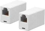 imbaprice rj12 / rj11 6p6c straight telephone inline coupler (2 pack) логотип