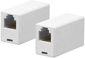 img 4 attached to IMBAPrice RJ12 / RJ11 6P6C Straight Telephone Inline Coupler (2 Pack)