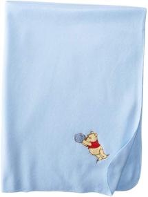 img 4 attached to 🧸 Disney Baby Winnie the Pooh Blue Fleece Blanket: Soft and Cuddly Must-have for Your Little One!