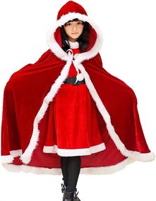 img 4 attached to 🎄 Deluxe Velvet Christmas Cosplay Costume