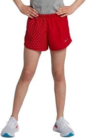 img 4 attached to NIKE Girls Running Shorts 3MC856 174 Girls' Clothing in Active