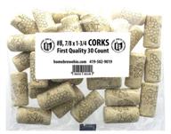 🍾 pack of 30 fastrack home brew ohio #8 straight corks, multi-size: 7/8" x 1-3/4 logo